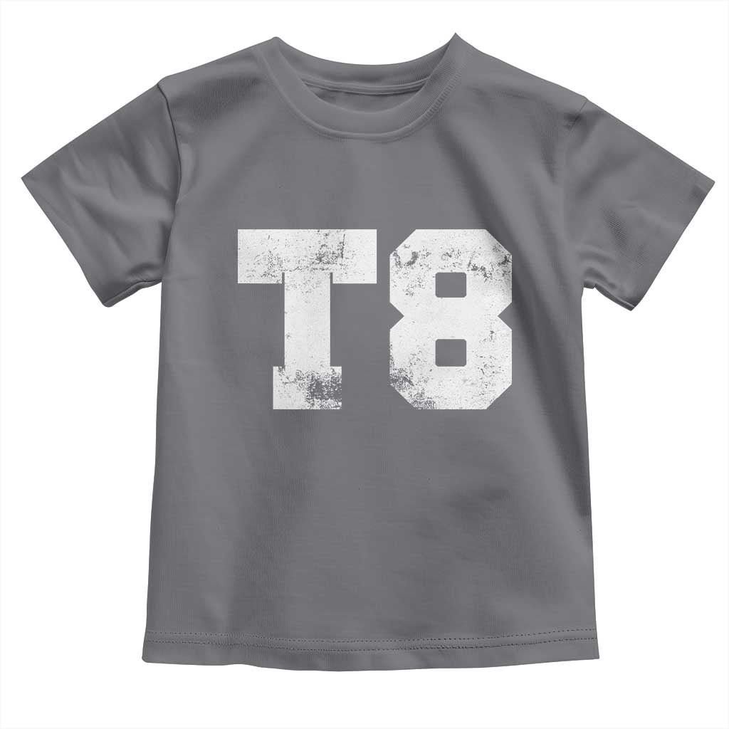T8 Jersey Toddler T Shirt Concert Inspired Outfit Varsity Sports TS10 Charcoal Print Your Wear