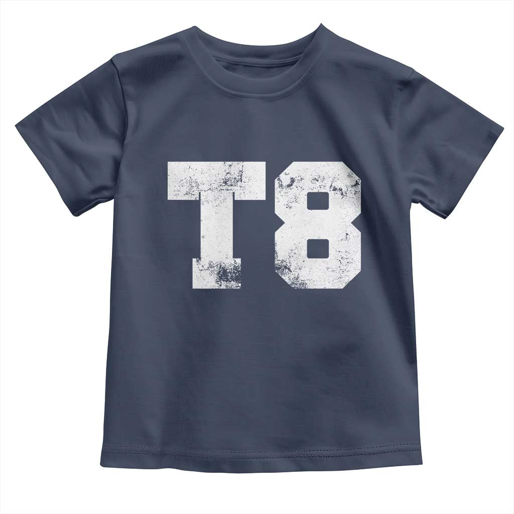 T8 Jersey Toddler T Shirt Concert Inspired Outfit Varsity Sports TS10 Navy Print Your Wear