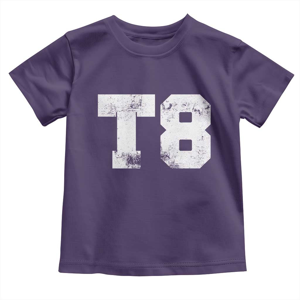 T8 Jersey Toddler T Shirt Concert Inspired Outfit Varsity Sports TS10 Purple Print Your Wear