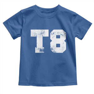 T8 Jersey Toddler T Shirt Concert Inspired Outfit Varsity Sports TS10 Royal Blue Print Your Wear