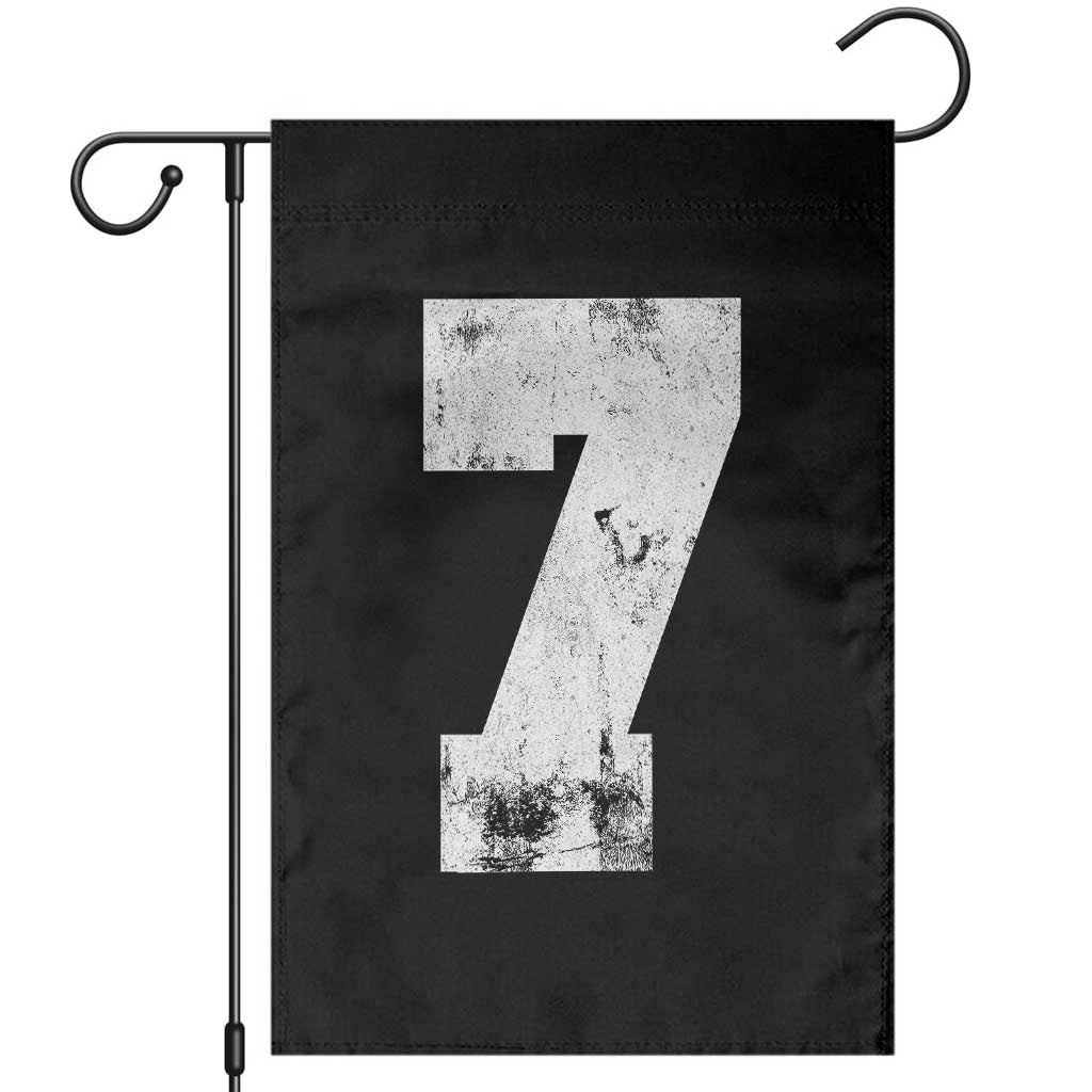 Number 7 Garden Flag Matching 67 Meme 7th Birthday 7 Years TS10 Black Print Your Wear