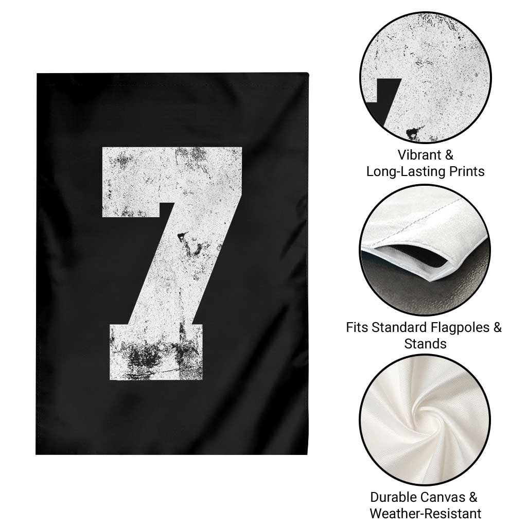 Number 7 Garden Flag Matching 67 Meme 7th Birthday 7 Years TS10 Print Your Wear