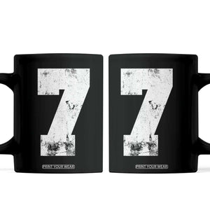 Number 7 Coffee Mug Matching 67 Meme 7th Birthday 7 Years TS10 Black Print Your Wear