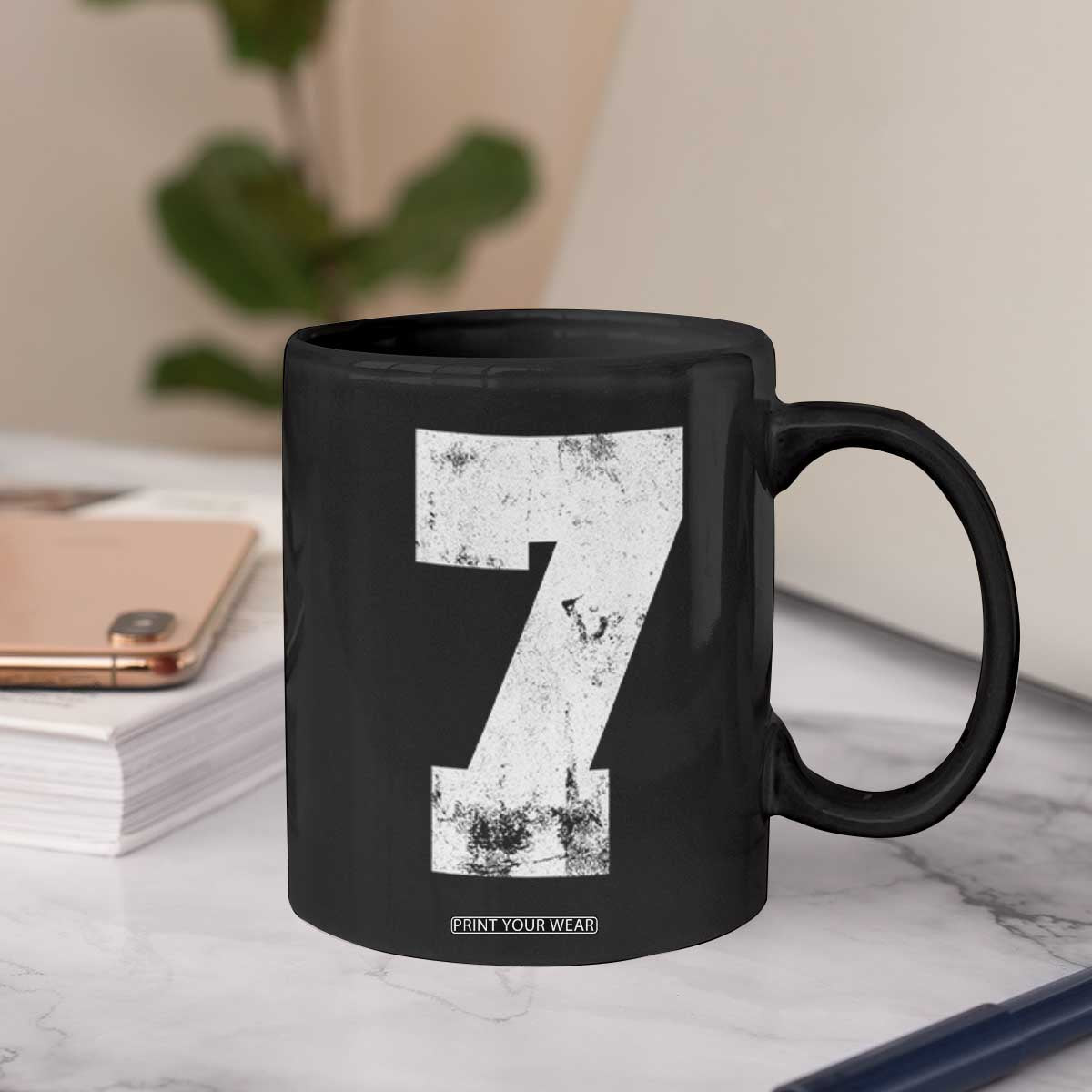 Number 7 Coffee Mug Matching 67 Meme 7th Birthday 7 Years TS10 Print Your Wear