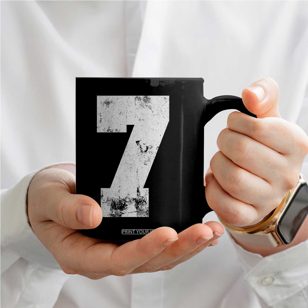 Number 7 Coffee Mug Matching 67 Meme 7th Birthday 7 Years TS10 Print Your Wear