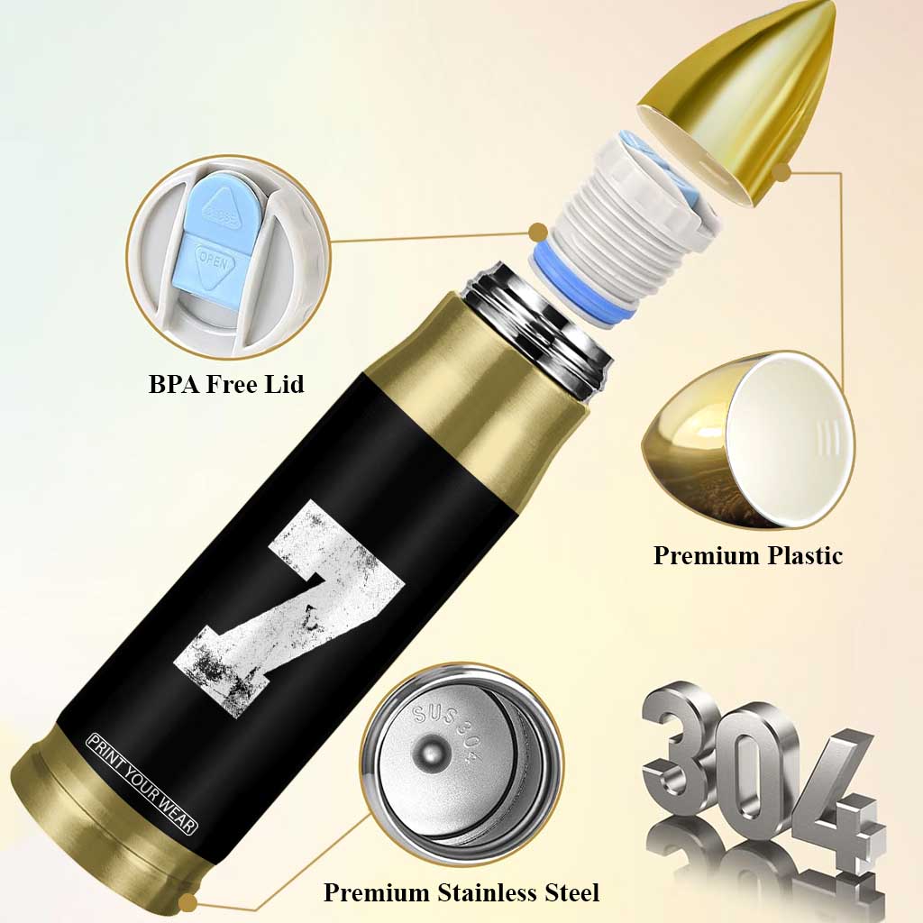 Number 7 Bullet Tumbler Matching 67 Meme 7th Birthday 7 Years TS10 Print Your Wear