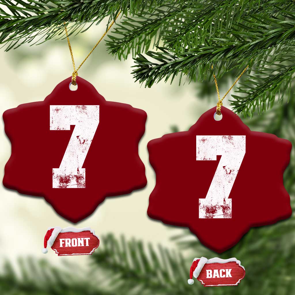 Number 7 Ceramic Ornament Matching 67 Meme 7th Birthday 7 Years TS10 Print Your Wear