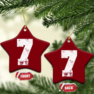 Number 7 Ceramic Ornament Matching 67 Meme 7th Birthday 7 Years TS10 Print Your Wear