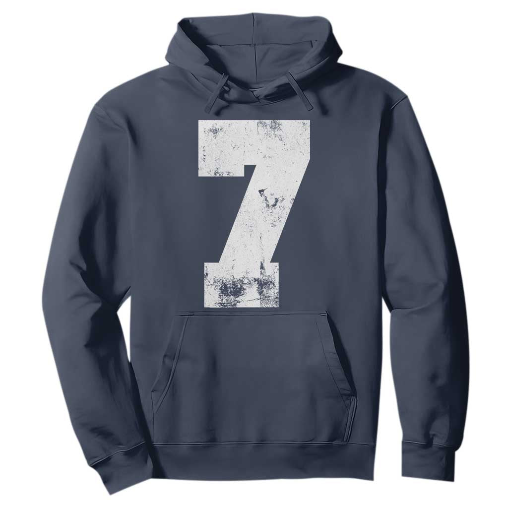 Number 7 Hoodie Matching 67 Meme 7th Birthday 7 Years TS10 Navy Print Your Wear