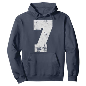 Number 7 Hoodie Matching 67 Meme 7th Birthday 7 Years TS10 Navy Print Your Wear