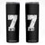Number 7 Skinny Tumbler Matching 67 Meme 7th Birthday 7 Years TS10 Black Print Your Wear