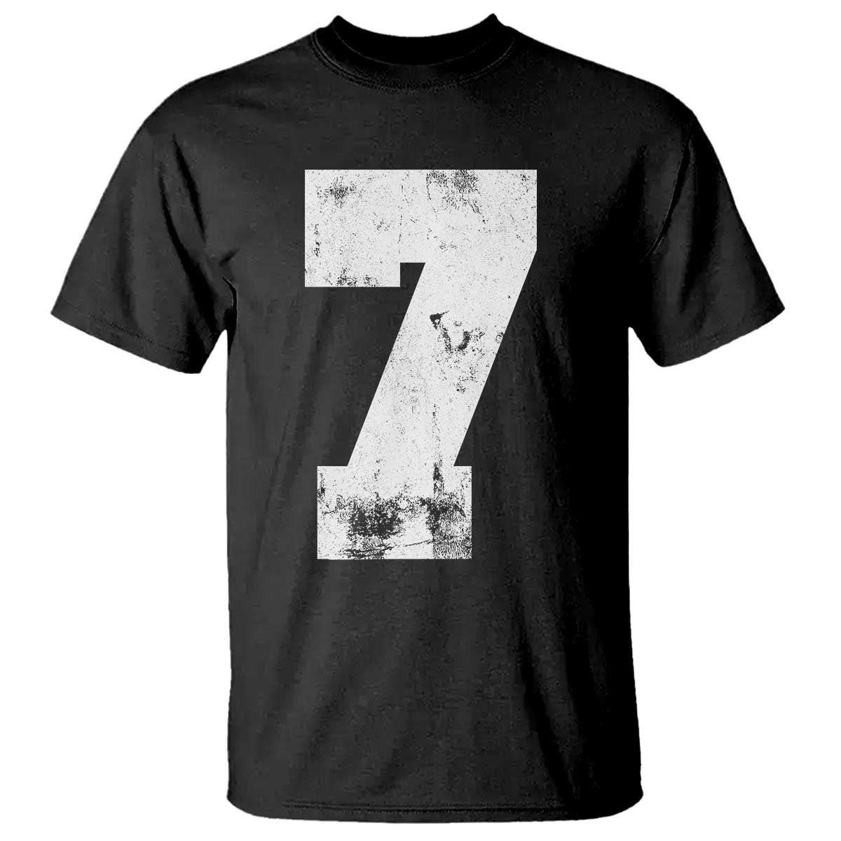 Number 7 T Shirt Matching 67 Meme 7th Birthday 7 Years TS10 Black Print Your Wear