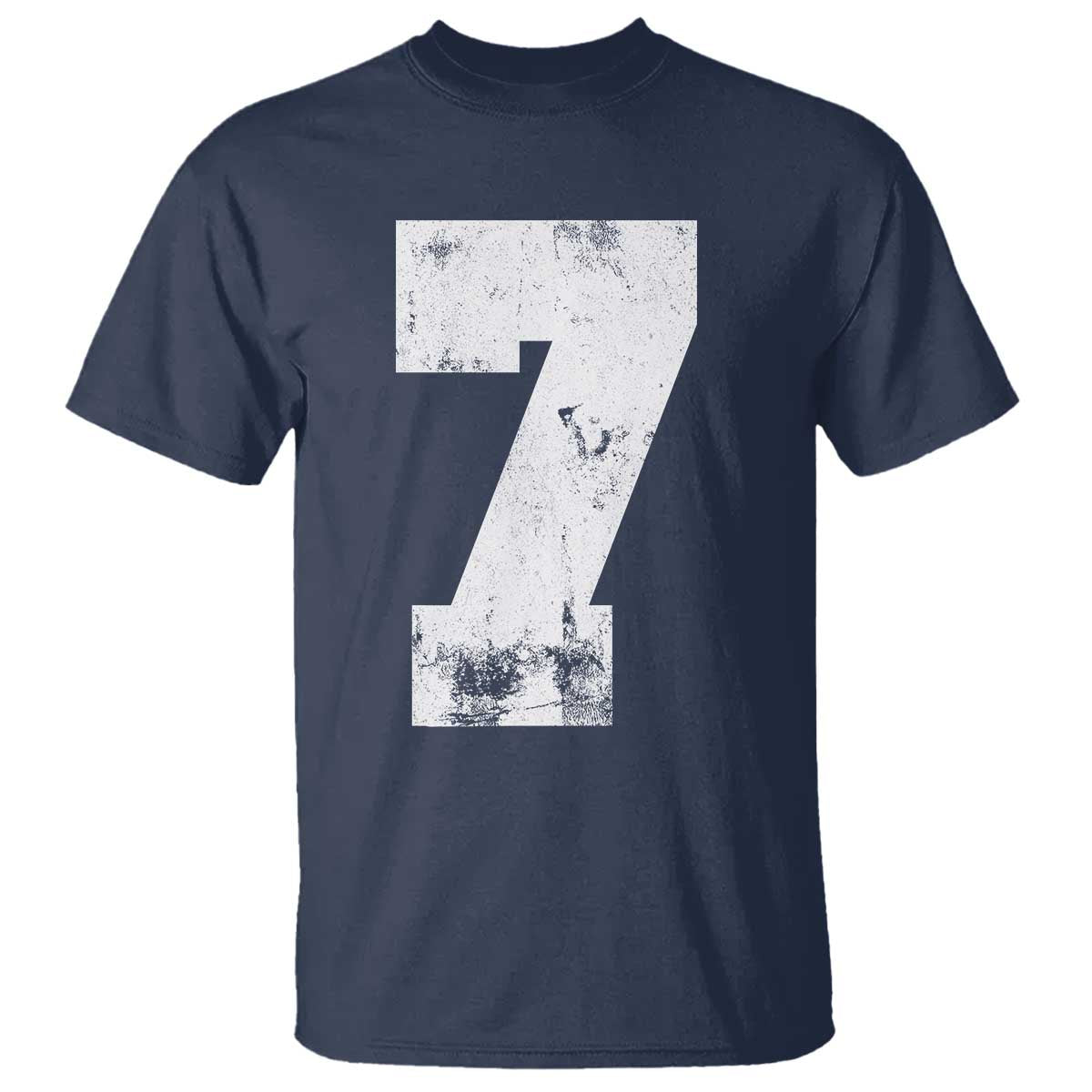 Number 7 T Shirt Matching 67 Meme 7th Birthday 7 Years TS10 Navy Print Your Wear