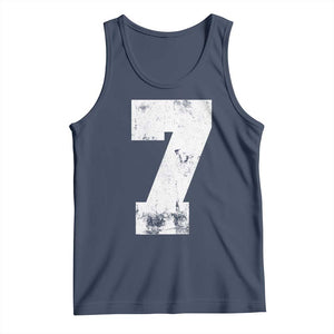 Number 7 Tank Top Matching 67 Meme 7th Birthday 7 Years TS10 Navy Print Your Wear