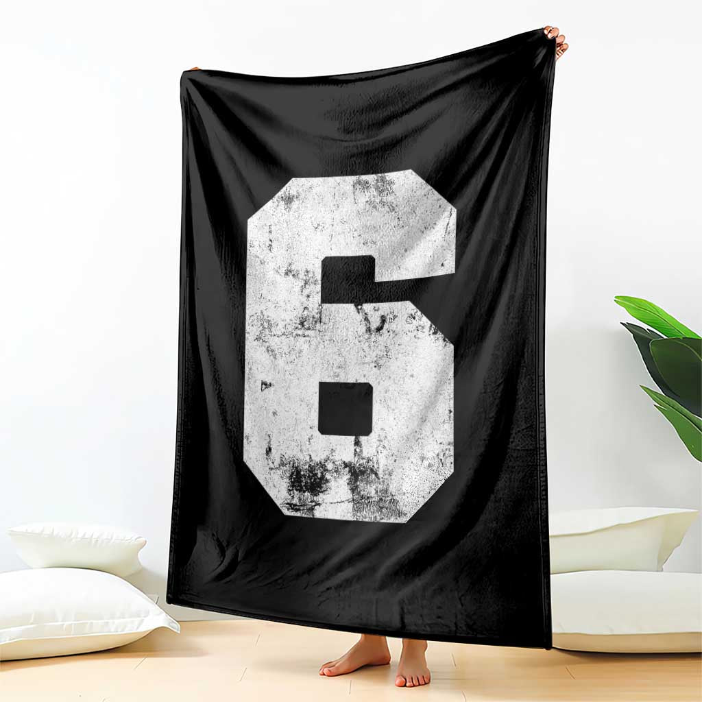 Number 6 Throw Blanket Matching 67 Meme 6th Birthday 6 Years TS10 Print Your Wear