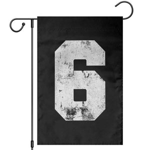 Number 6 Garden Flag Matching 67 Meme 6th Birthday 6 Years TS10 Black Print Your Wear
