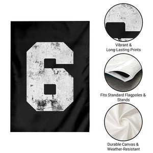 Number 6 Garden Flag Matching 67 Meme 6th Birthday 6 Years TS10 Print Your Wear