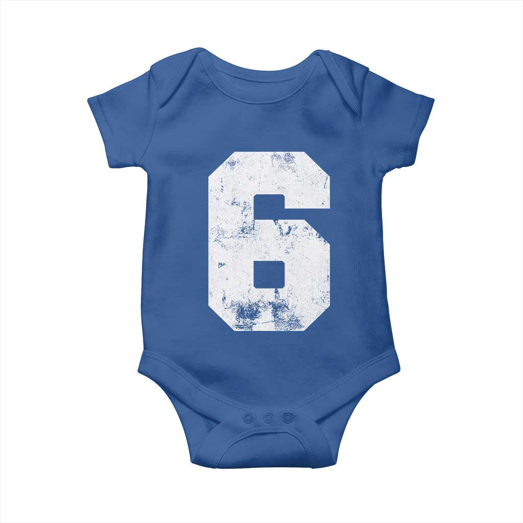 Number 6 Baby Onesie Matching 67 Meme 6th Birthday 6 Years TS10 Royal Blue Print Your Wear