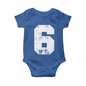 Number 6 Baby Onesie Matching 67 Meme 6th Birthday 6 Years TS10 Royal Blue Print Your Wear