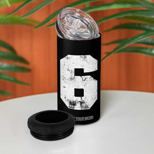 Number 6 4 in 1 Can Cooler Tumbler Matching 67 Meme 6th Birthday 6 Years TS10 Print Your Wear