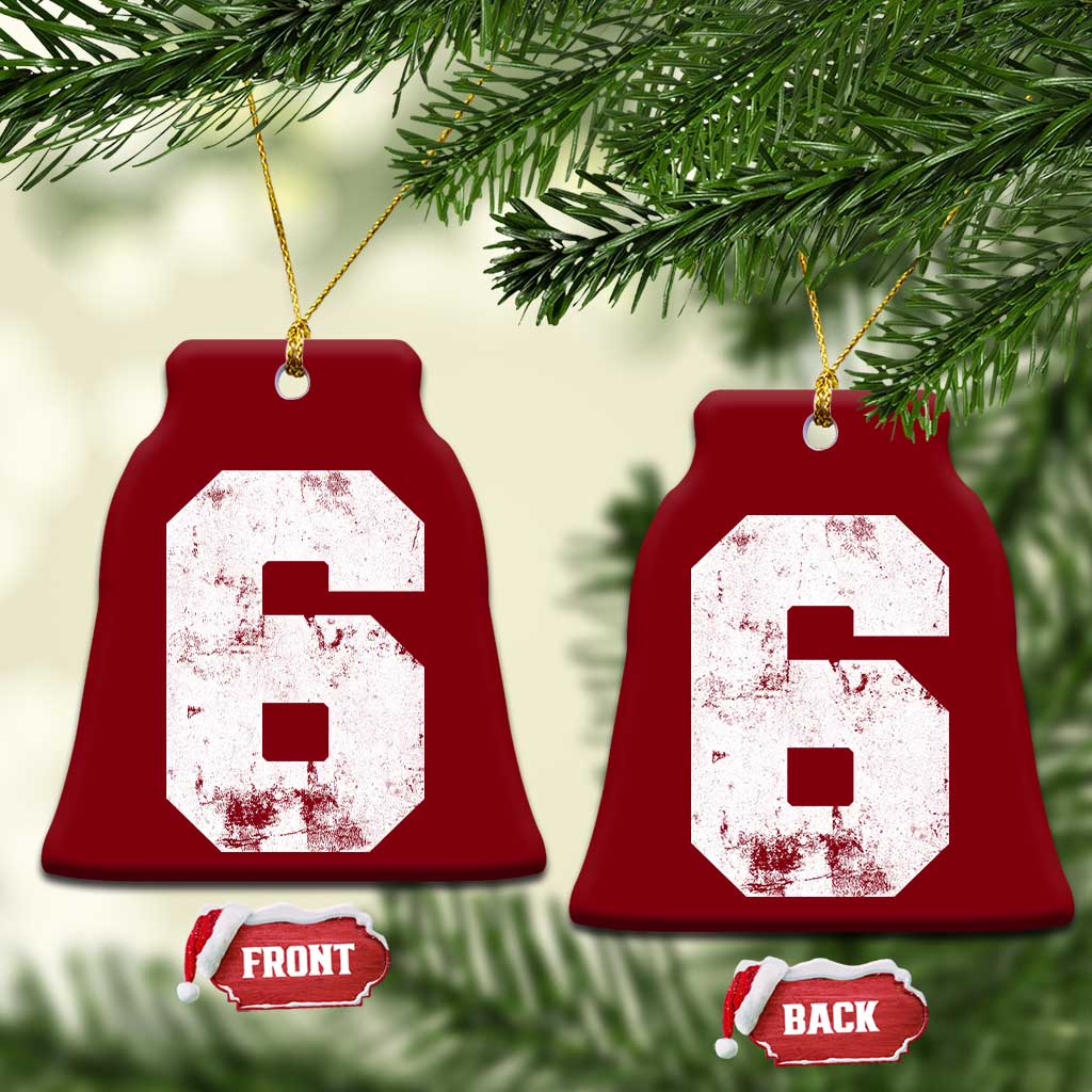 Number 6 Ceramic Ornament Matching 67 Meme 6th Birthday 6 Years TS10 Print Your Wear