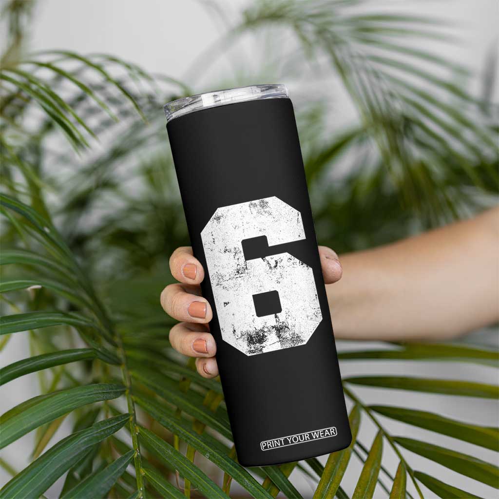 Number 6 Skinny Tumbler Matching 67 Meme 6th Birthday 6 Years TS10 Print Your Wear
