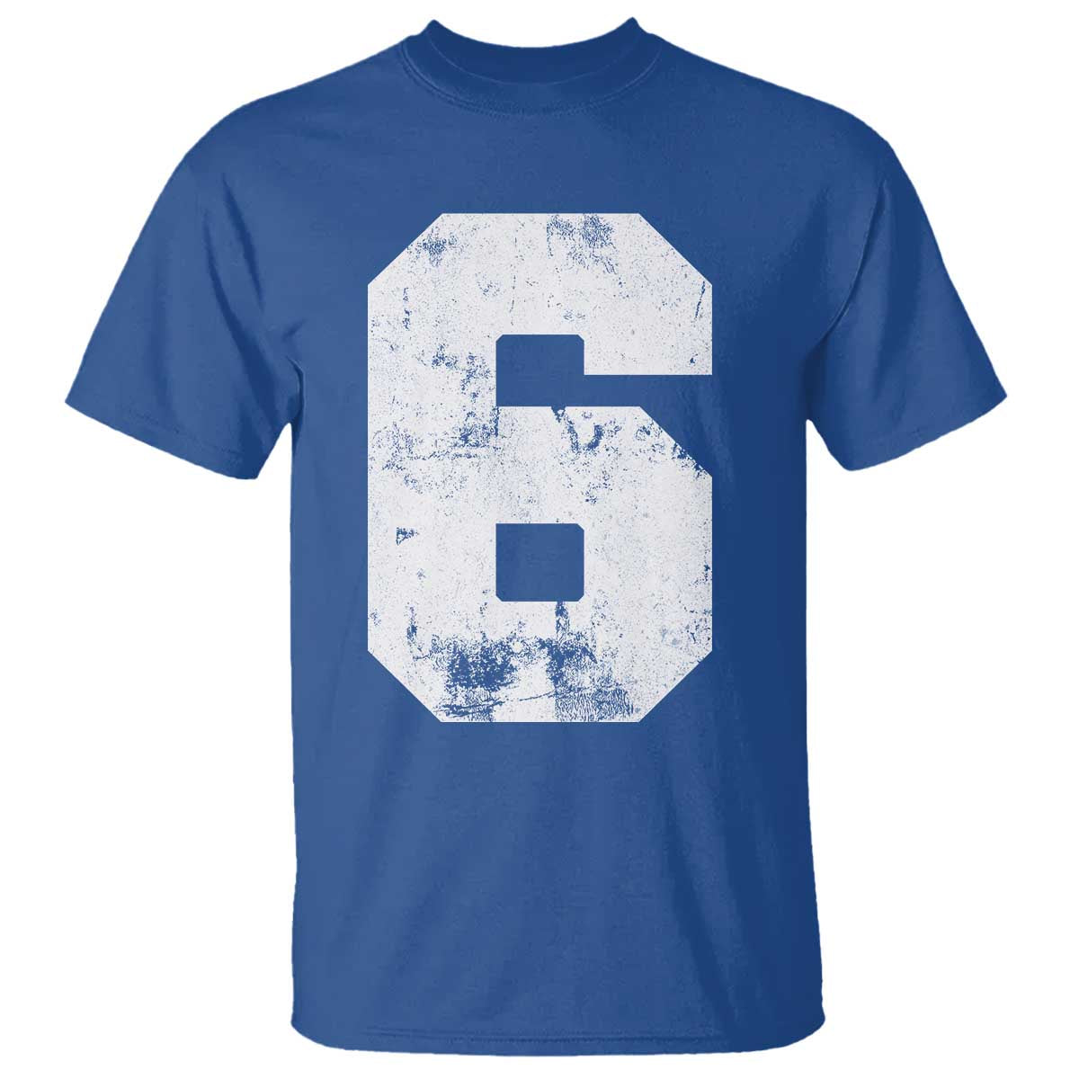 Number 6 T Shirt Matching 67 Meme 6th Birthday 6 Years TS10 Royal Blue Print Your Wear
