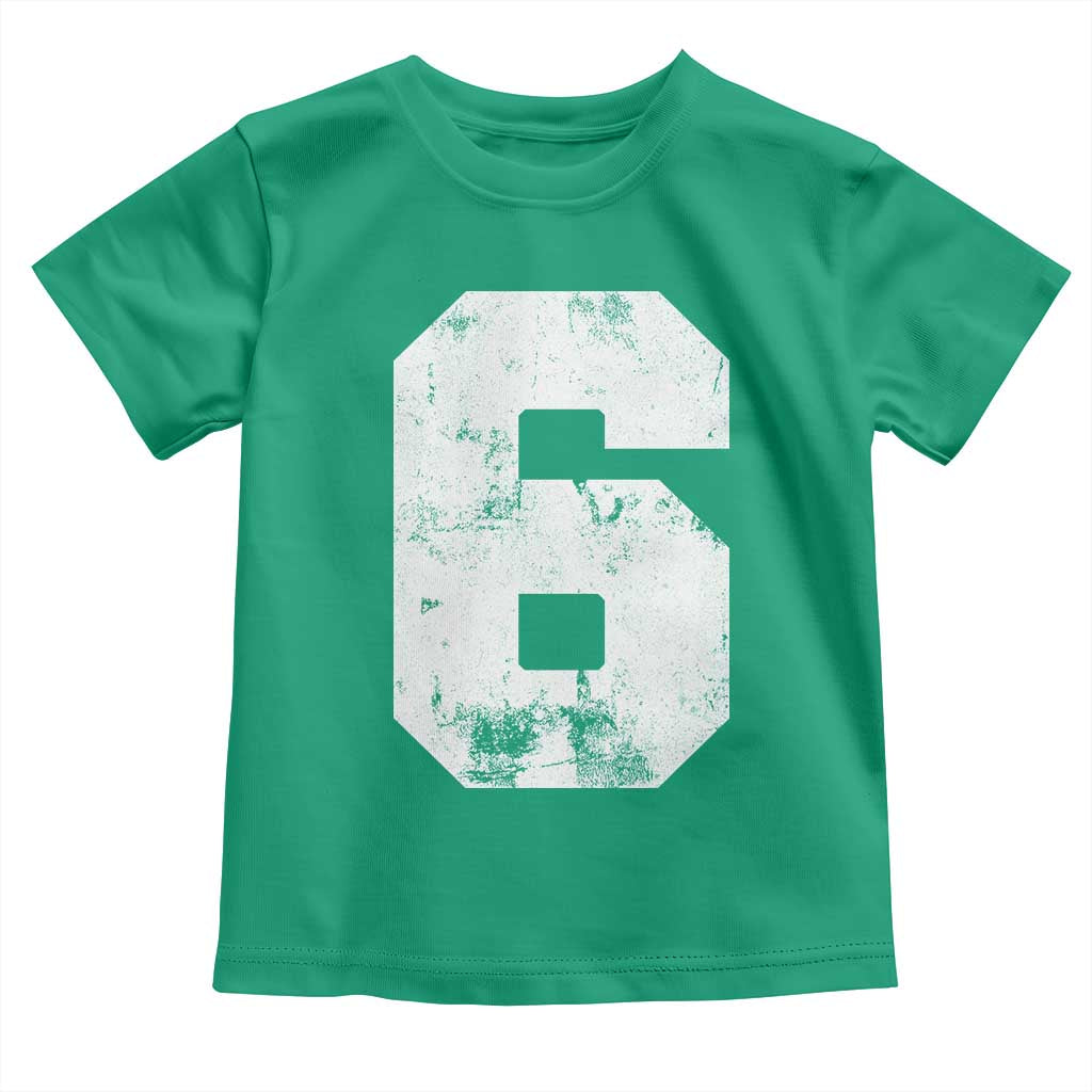 Number 6 Toddler T Shirt Matching 67 Meme 6th Birthday 6 Years TS10 Irish Green Print Your Wear
