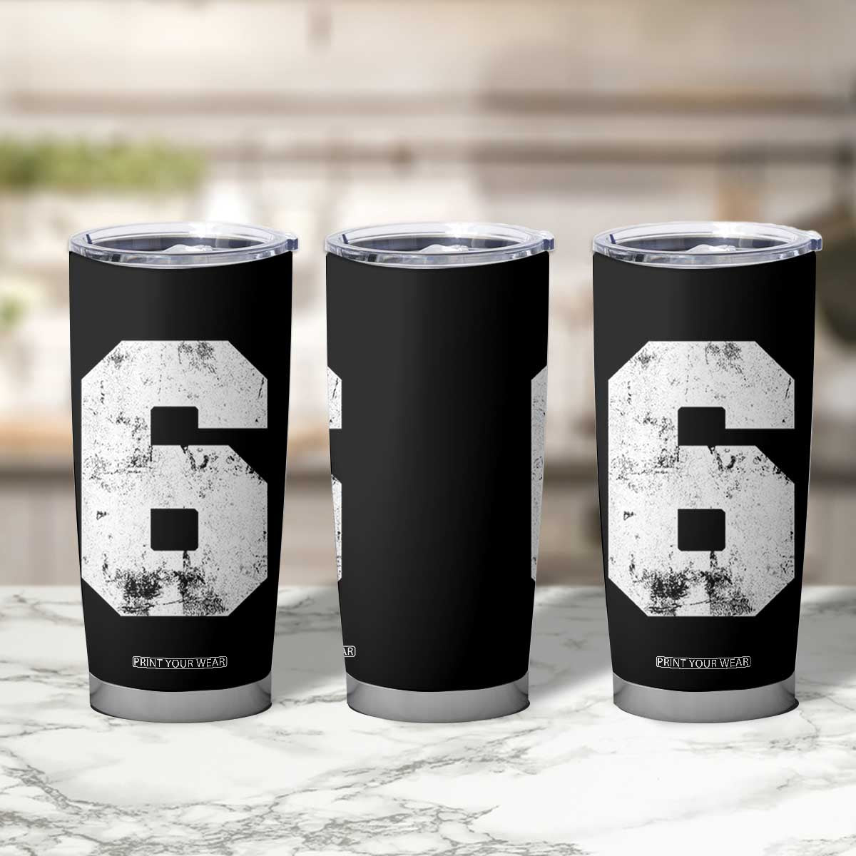 Number 6 Tumbler Cup Matching 67 Meme 6th Birthday 6 Years TS10 Print Your Wear