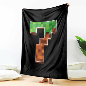 Number 7 Throw Blanket Game Matching 67 Meme Costume 7th Birthday 7 Years TS10 Print Your Wear