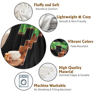 Number 7 Throw Blanket Game Matching 67 Meme Costume 7th Birthday 7 Years TS10 Print Your Wear