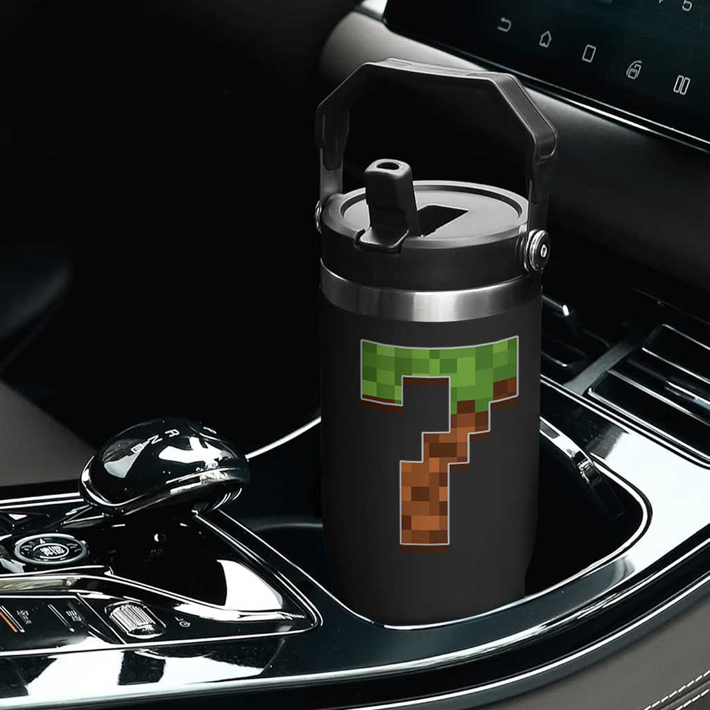 Number 7 Flip Straw Tumbler Game Matching 67 Meme Costume 7th Birthday 7 Years TS10 Print Your Wear