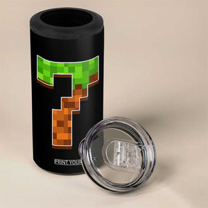 Number 7 4 in 1 Can Cooler Tumbler Game Matching 67 Meme Costume 7th Birthday 7 Years TS10 Print Your Wear