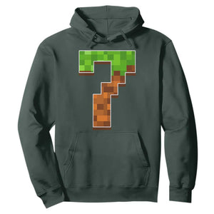 Number 7 Hoodie Game Matching 67 Meme Costume 7th Birthday 7 Years TS10 Dark Forest Green Print Your Wear