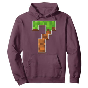 Number 7 Hoodie Game Matching 67 Meme Costume 7th Birthday 7 Years TS10 Maroon Print Your Wear