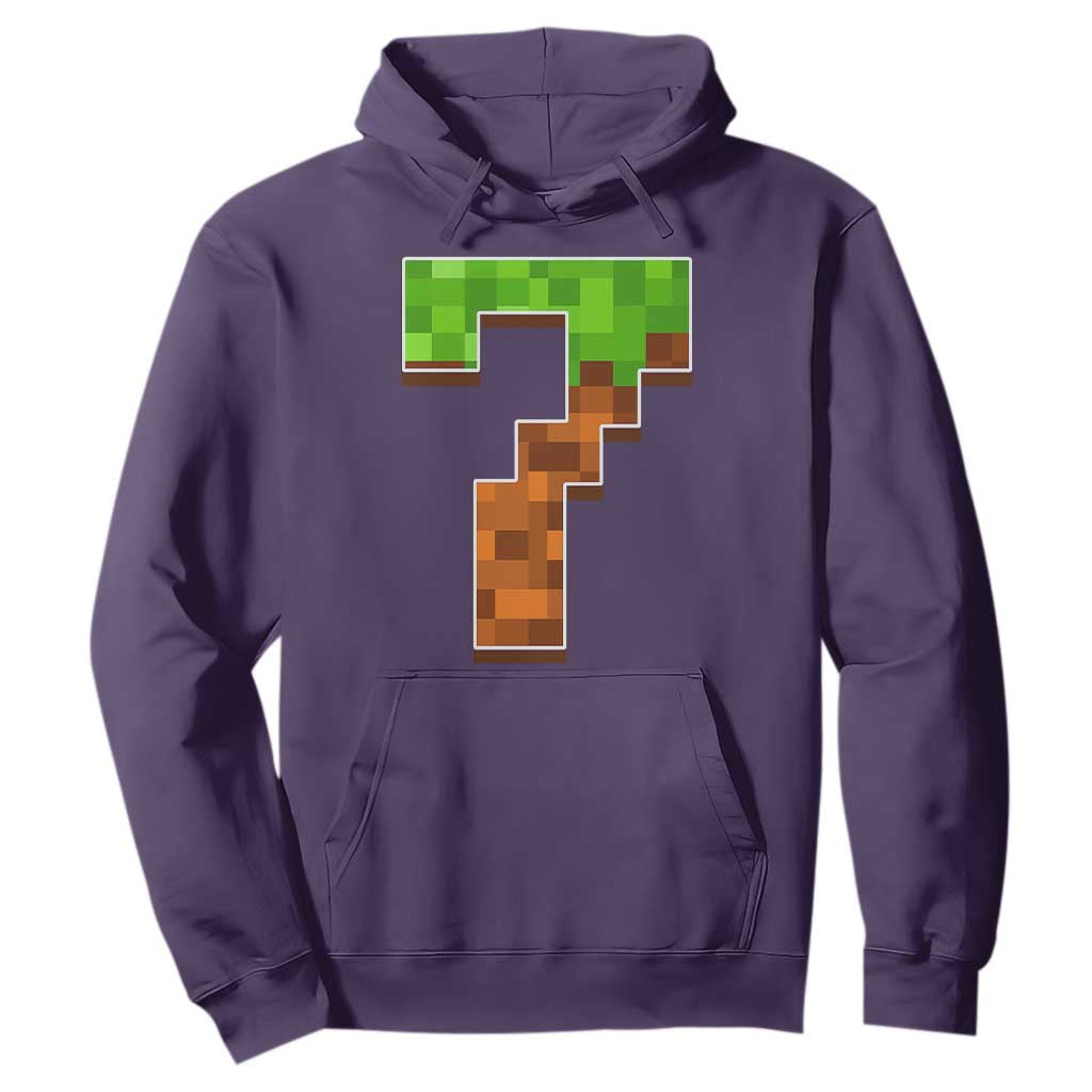 Number 7 Hoodie Game Matching 67 Meme Costume 7th Birthday 7 Years TS10 Purple Print Your Wear