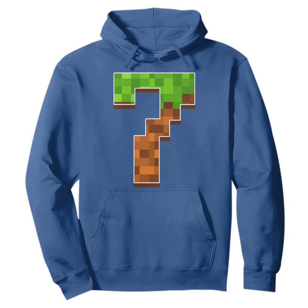 Number 7 Hoodie Game Matching 67 Meme Costume 7th Birthday 7 Years TS10 Royal Blue Print Your Wear