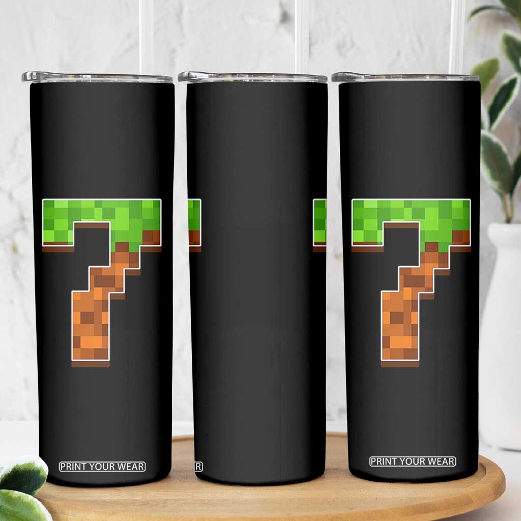 Number 7 Skinny Tumbler Game Matching 67 Meme Costume 7th Birthday 7 Years TS10 Print Your Wear