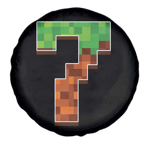 Number 7 Spare Tire Cover Game Matching 67 Meme Costume 7th Birthday 7 Years TS10 Print Your Wear