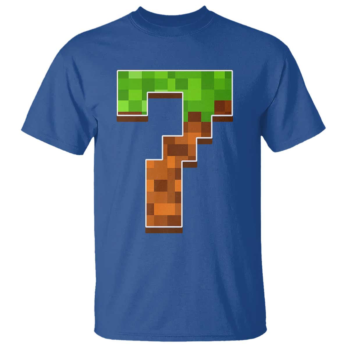 Number 7 T Shirt Game Matching 67 Meme Costume 7th Birthday 7 Years TS10 Royal Blue Print Your Wear