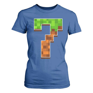 Number 7 T Shirt For Women Game Matching 67 Meme Costume 7th Birthday 7 Years TS10 Royal Blue Print Your Wear