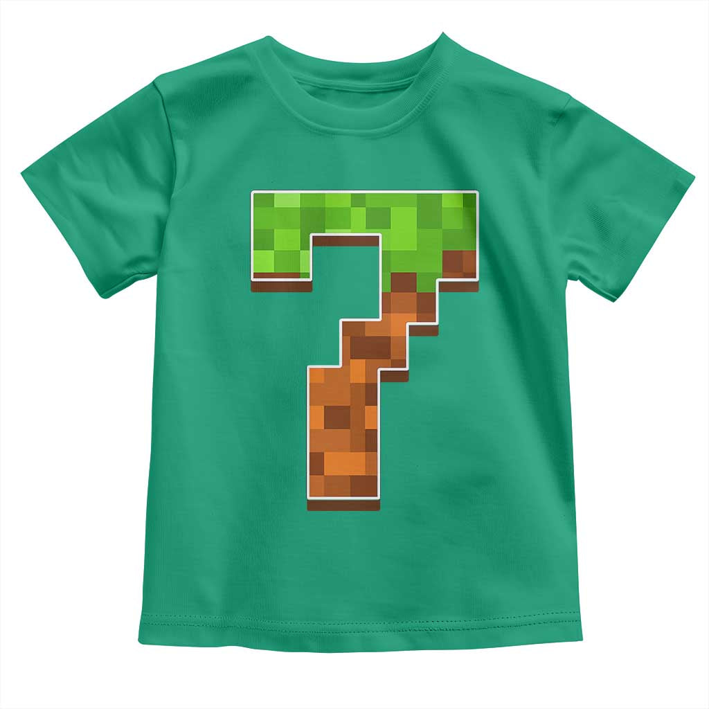 Number 7 Toddler T Shirt Game Matching 67 Meme Costume 7th Birthday 7 Years TS10 Irish Green Print Your Wear