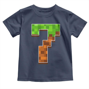Number 7 Toddler T Shirt Game Matching 67 Meme Costume 7th Birthday 7 Years TS10 Navy Print Your Wear