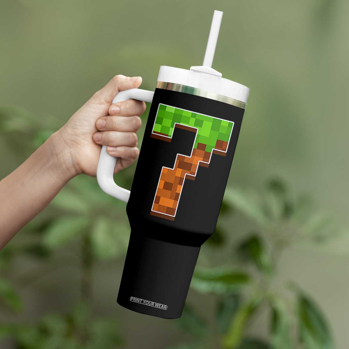 Number 7 Tumbler With Handle Game Matching 67 Meme Costume 7th Birthday 7 Years TS10 Print Your Wear
