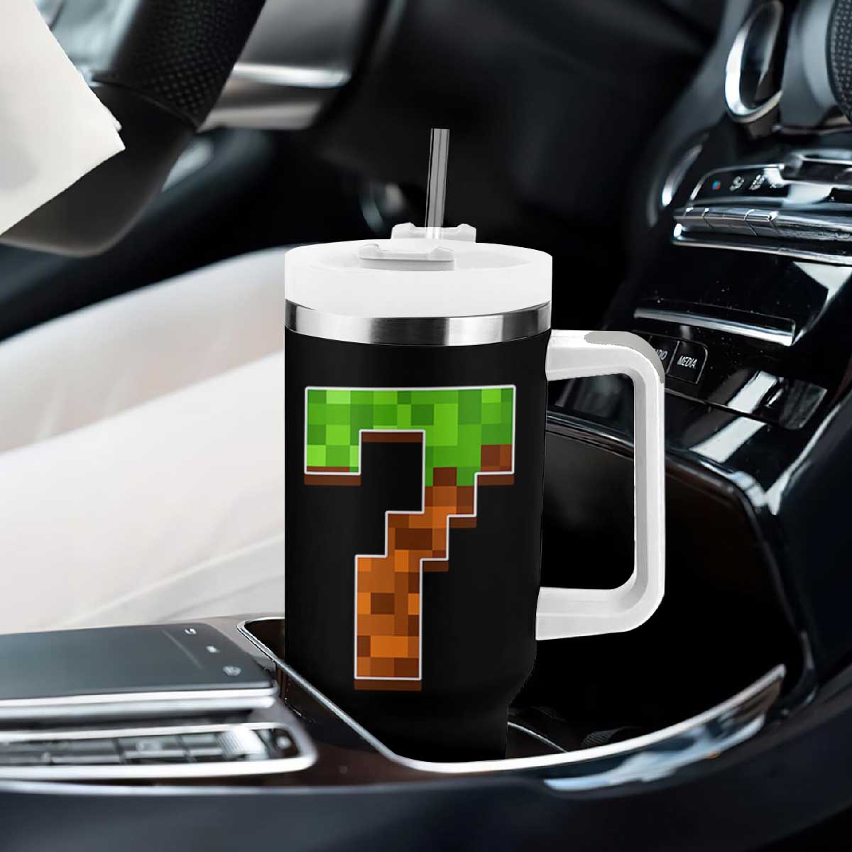 Number 7 Tumbler With Handle Game Matching 67 Meme Costume 7th Birthday 7 Years TS10 Print Your Wear