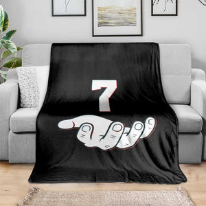 Number 7 Throw Blanket Matching 67 Meme Costume 7th Birthday 7 Years TS10 Print Your Wear