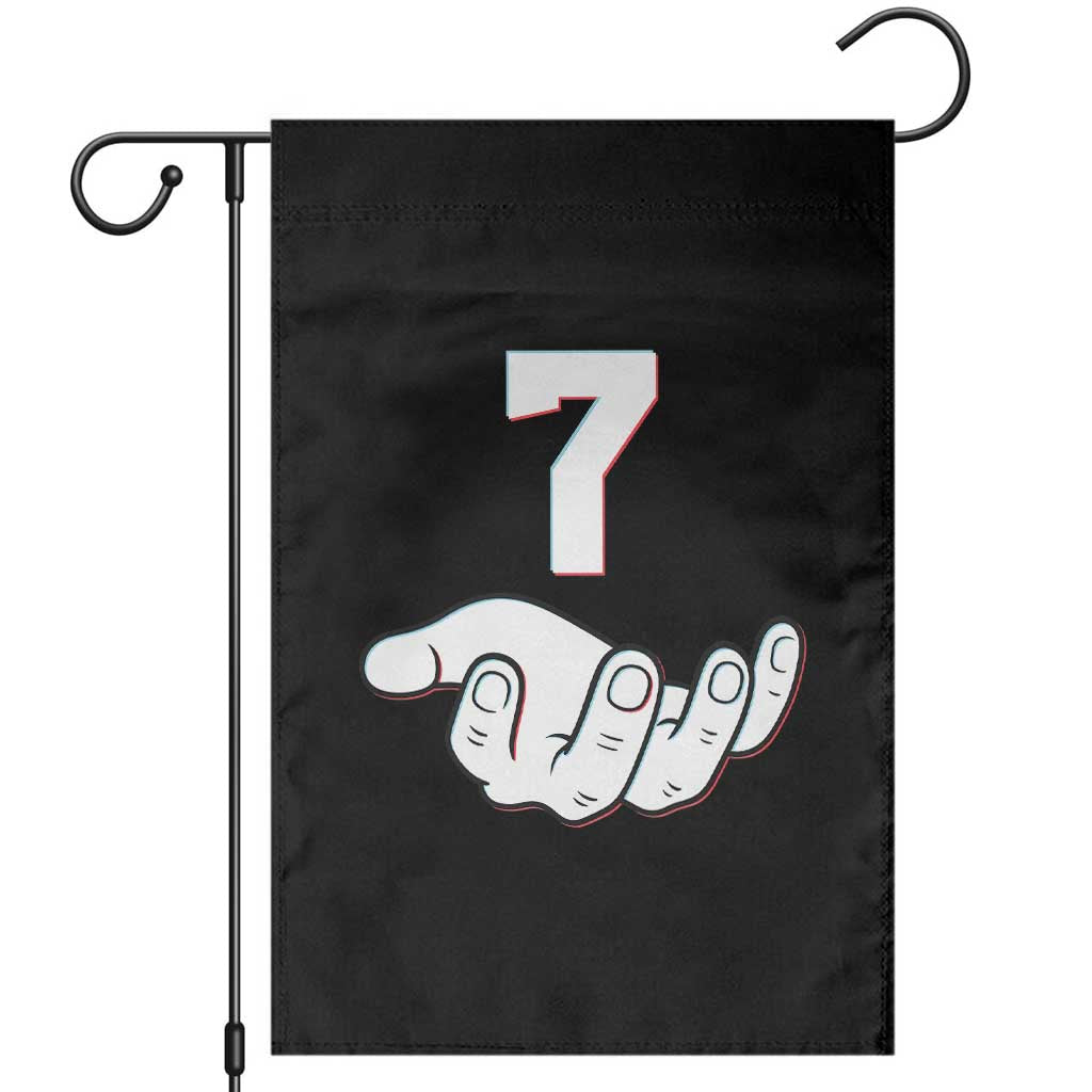Number 7 Garden Flag Matching 67 Meme Costume 7th Birthday 7 Years TS10 Black Print Your Wear