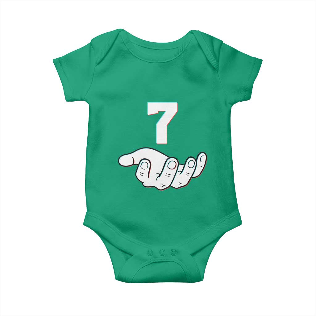 Number 7 Baby Onesie Matching 67 Meme Costume 7th Birthday 7 Years TS10 Irish Green Print Your Wear