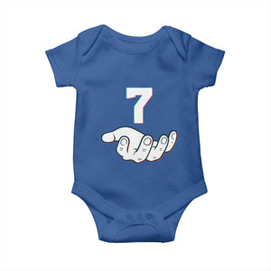 Number 7 Baby Onesie Matching 67 Meme Costume 7th Birthday 7 Years TS10 Royal Blue Print Your Wear