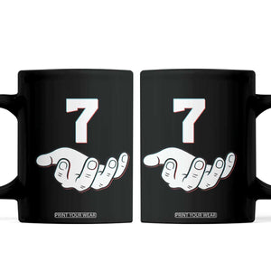 Number 7 Coffee Mug Matching 67 Meme Costume 7th Birthday 7 Years TS10 Black Print Your Wear